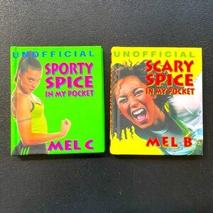 Vtg Spice Girls. Sporty and Scary Spice Little books. Excellent condition.